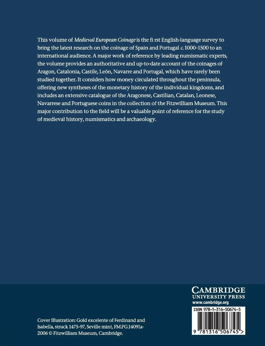 Rückseite: 9781316506745 | Medieval European Coinage | Miquel Crusafont (u. a.) | Taschenbuch