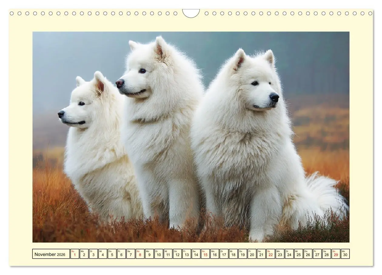 Bild: 9783457746745 | Flauschige Samojeden. Zauberhafte Wolken auf vier Pfoten...