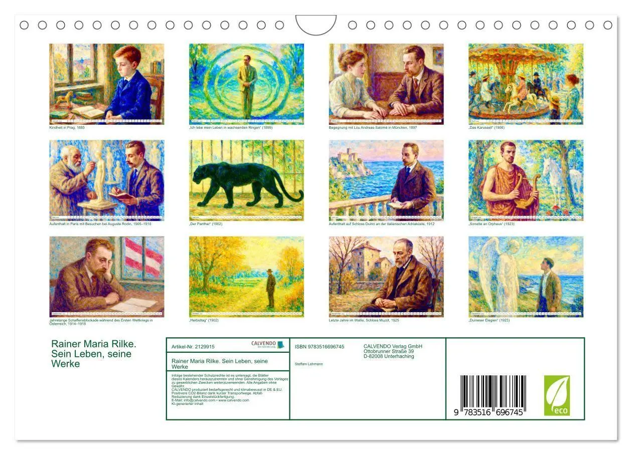 Bild: 9783516696745 | Rainer Maria Rilke. Sein Leben, seine Werke (Wandkalender 2026 DIN...