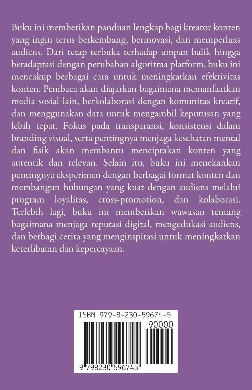 Rückseite: 9798230596745 | Membangun Loyalitas Audiens | Dayat Suryana | Taschenbuch | 2025