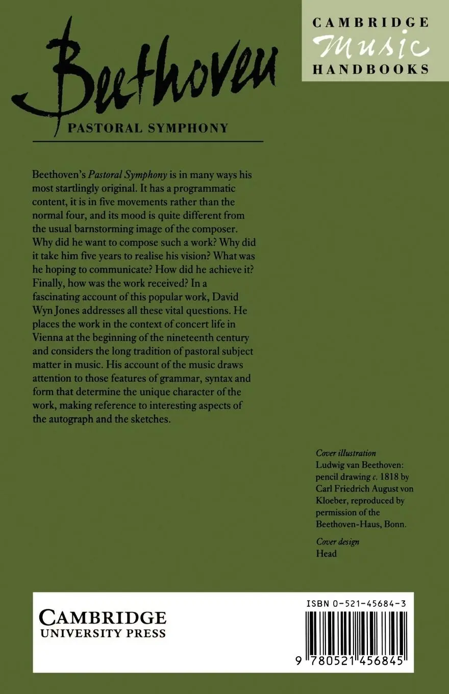 Rückseite: 9780521456845 | Beethoven | The Pastoral Symphony | David Wyn Jones (u. a.) | Buch