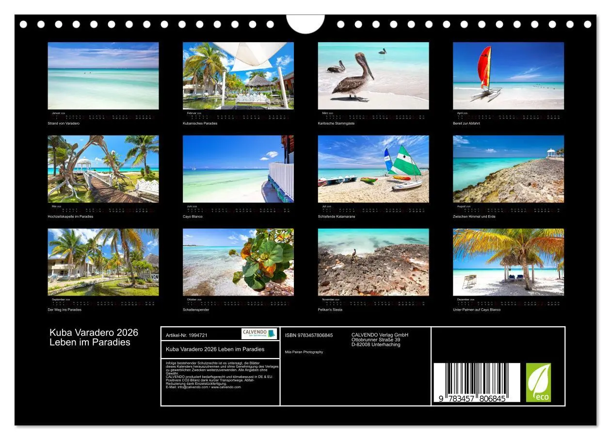 Bild: 9783457806845 | Kuba Varadero 2026 Leben im Paradies (Wandkalender 2026 DIN A4...