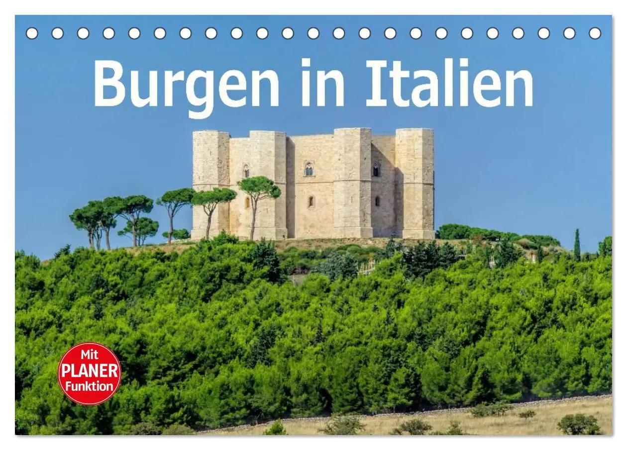 Cover: 9783457976845 | Burgen in Italien (Tischkalender 2026 DIN A5 quer), CALVENDO...