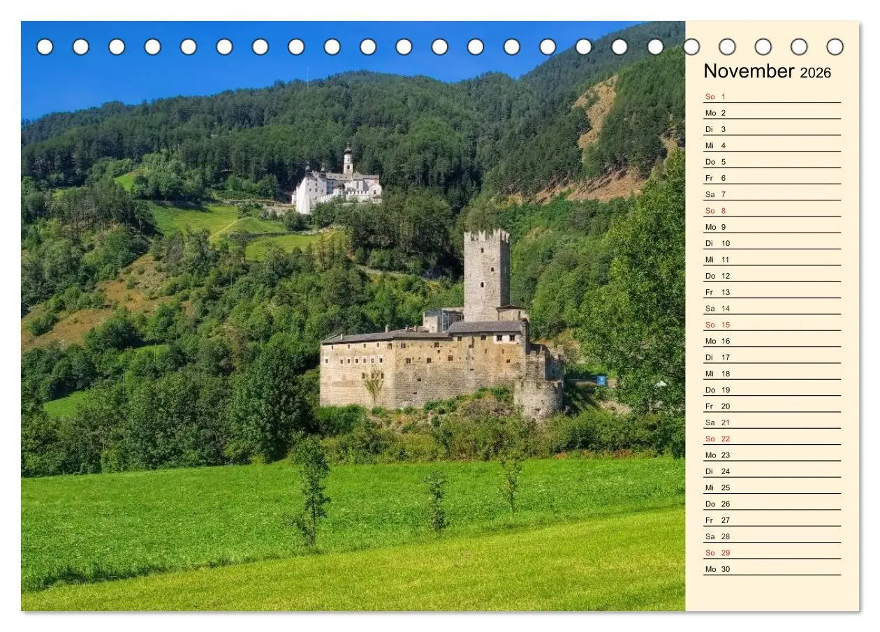 Bild: 9783457976845 | Burgen in Italien (Tischkalender 2026 DIN A5 quer), CALVENDO...