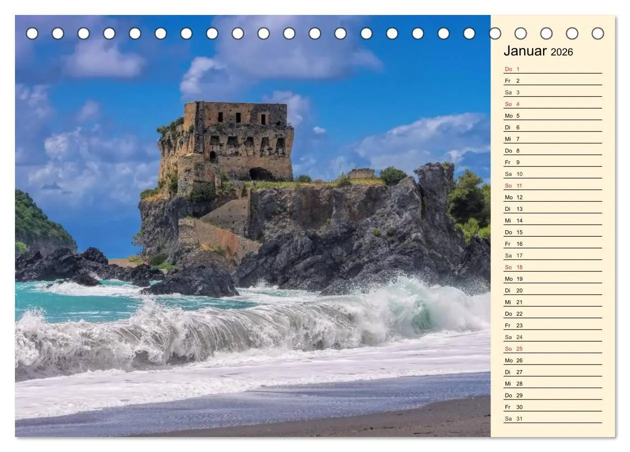 Bild: 9783457976845 | Burgen in Italien (Tischkalender 2026 DIN A5 quer), CALVENDO...
