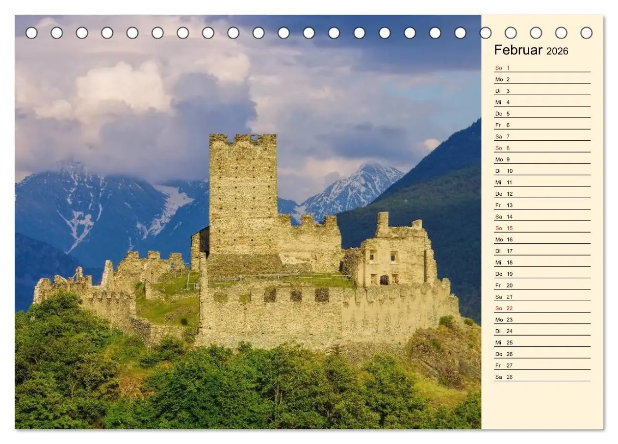 Bild: 9783457976845 | Burgen in Italien (Tischkalender 2026 DIN A5 quer), CALVENDO...