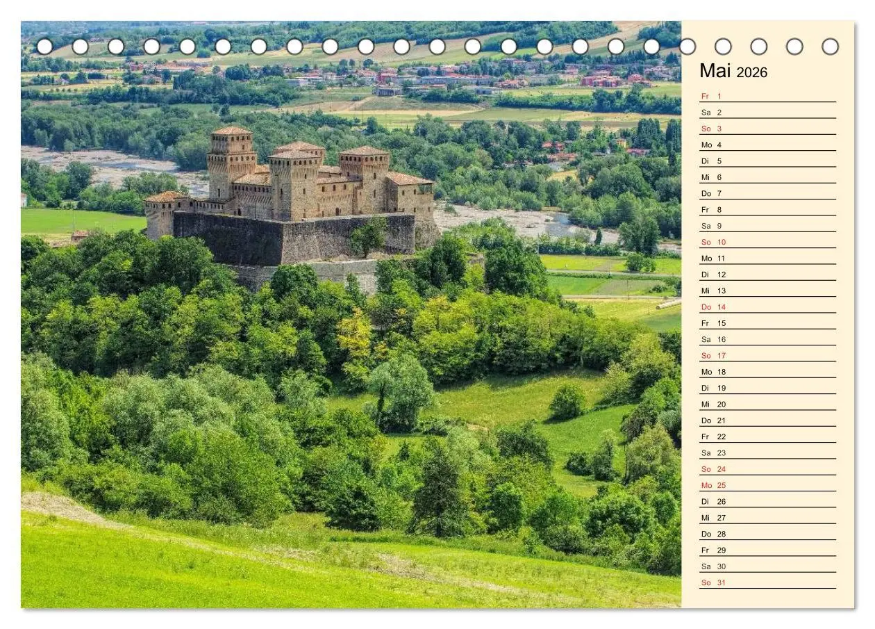 Bild: 9783457976845 | Burgen in Italien (Tischkalender 2026 DIN A5 quer), CALVENDO...