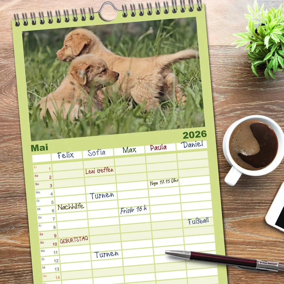 Bild: 9783516516845 | Familienplaner 2026 - Nova Scotia Duck Tolling Retriever mit 5...