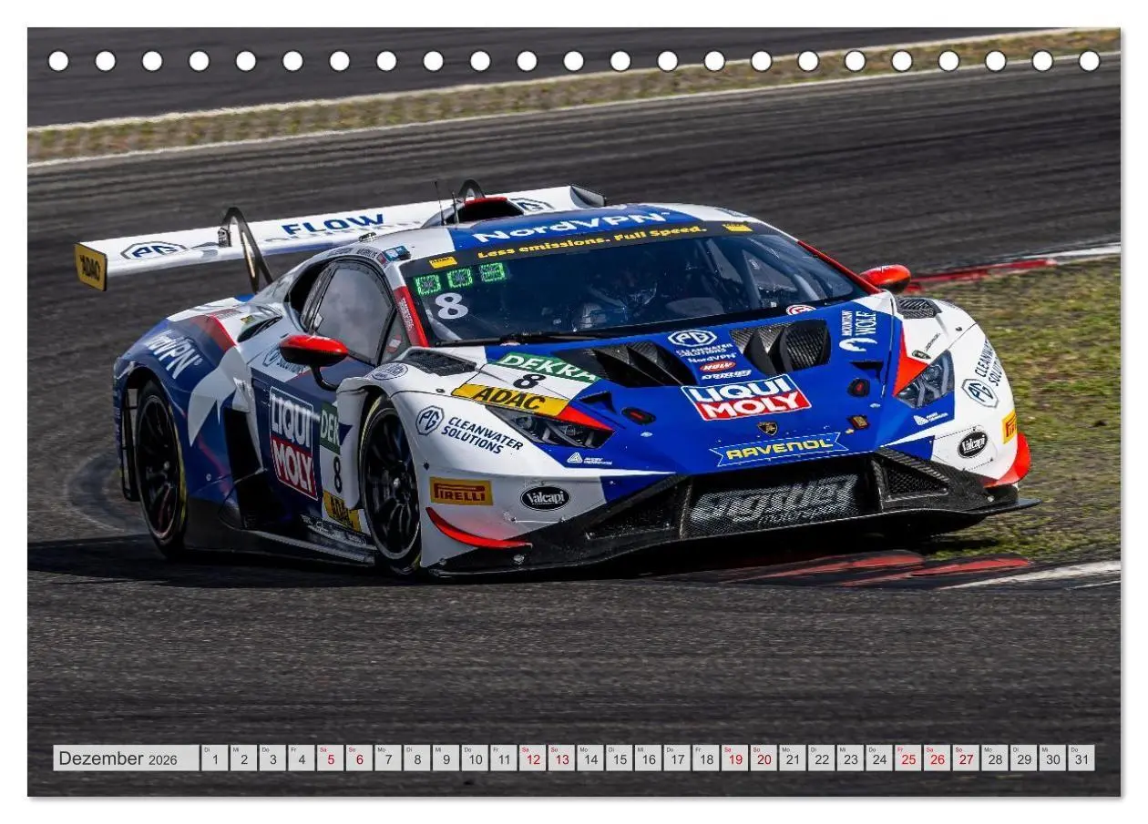 Bild: 9783516686845 | Wilde Stiere am Nürburgring (Tischkalender 2026 DIN A5 quer),...