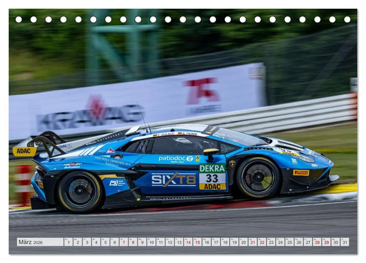 Bild: 9783516686845 | Wilde Stiere am Nürburgring (Tischkalender 2026 DIN A5 quer),...
