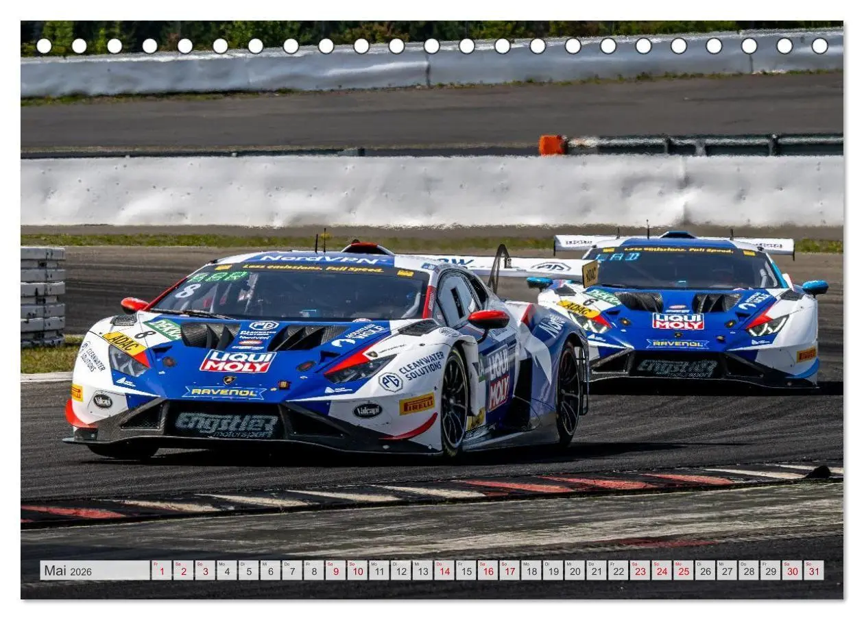 Bild: 9783516686845 | Wilde Stiere am Nürburgring (Tischkalender 2026 DIN A5 quer),...