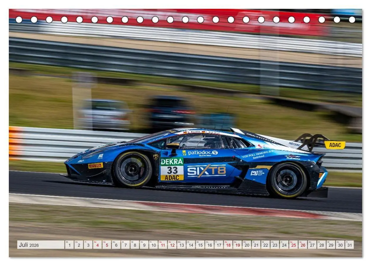 Bild: 9783516686845 | Wilde Stiere am Nürburgring (Tischkalender 2026 DIN A5 quer),...