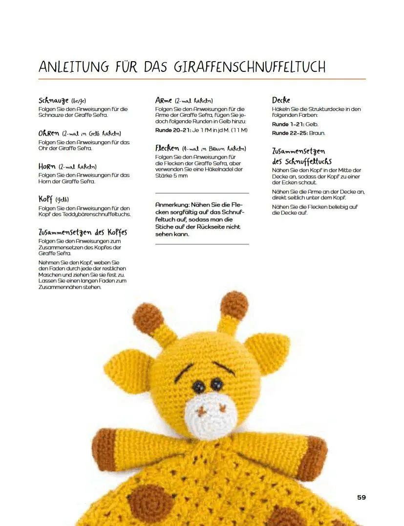 Bild: 9783702016845 | Schnuffeltücher und Kuscheltiere häkeln | Carolina Guzman-Benitez