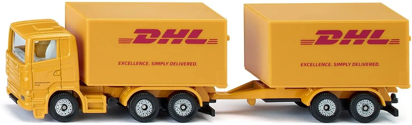 Cover: 4006874016945 | SIKU 1694 - LKW mit Anhänger DHL, Modellauto, Auto | 1694 | Deutsch