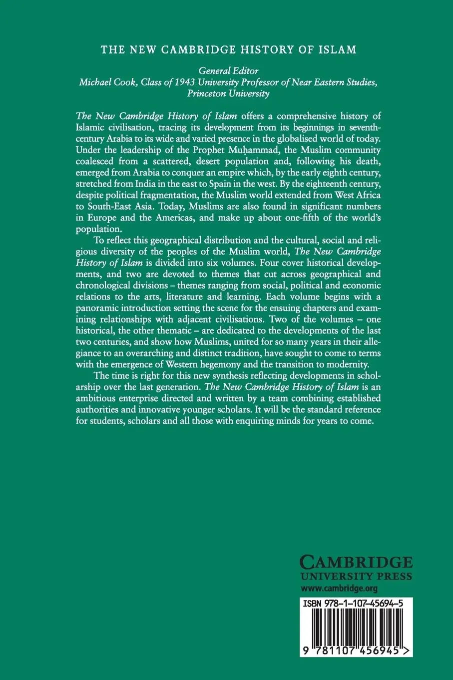 Rückseite: 9781107456945 | The New Cambridge History of Islam | Chase F. Robinson | Taschenbuch