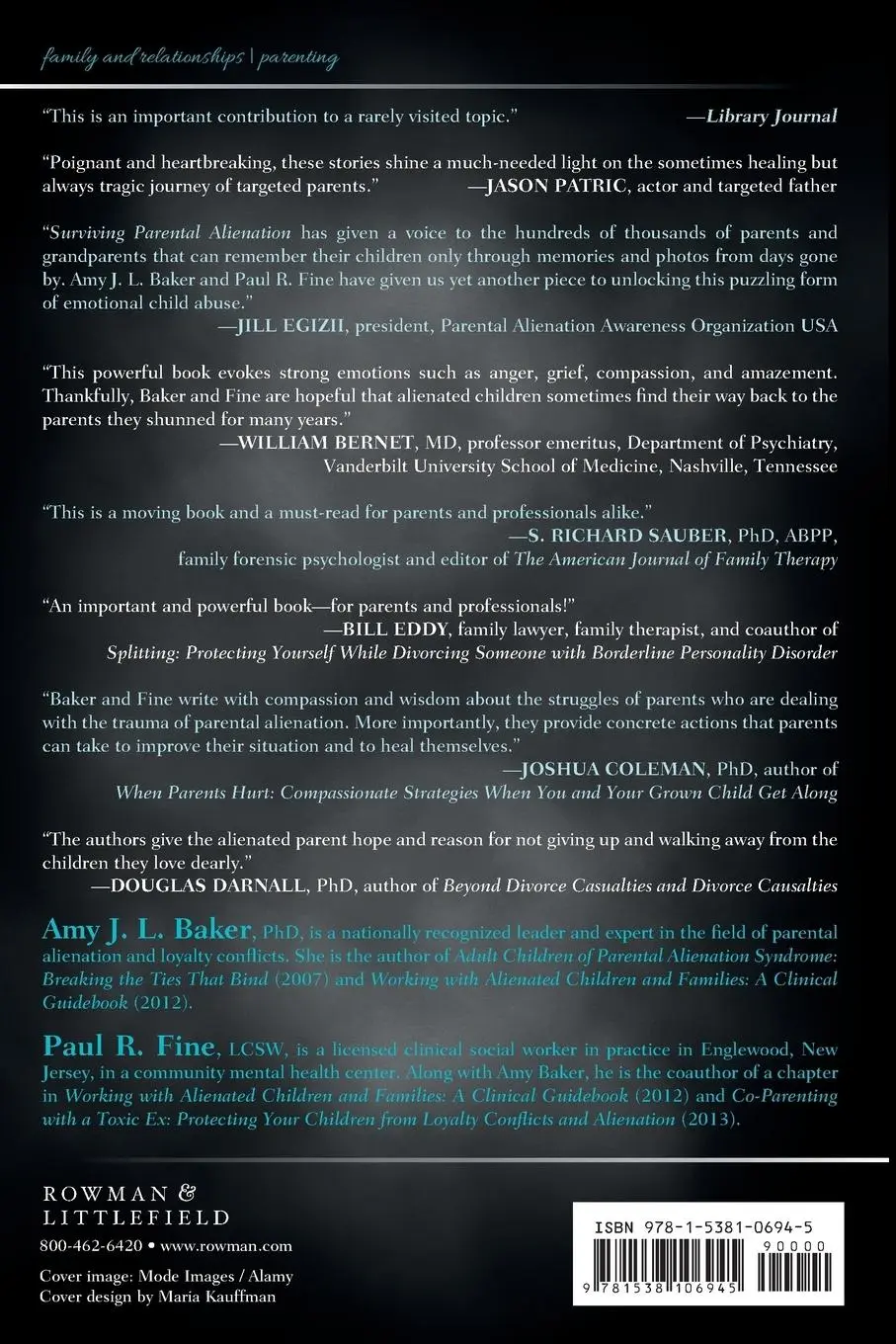 Rückseite: 9781538106945 | Surviving Parental Alienation | A Journey of Hope and Healing | Buch