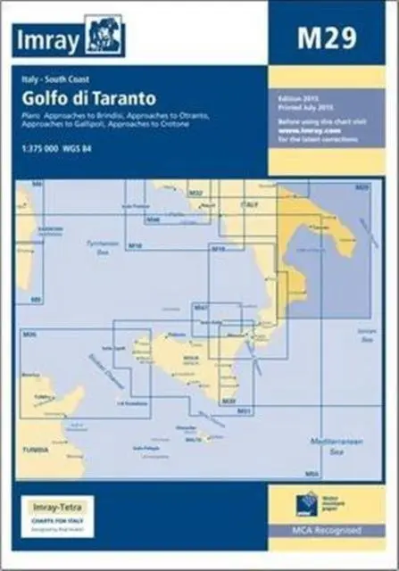 Cover: 9781846236945 | Imray Chart M29 | Golfo di Taranto | Imray | Taschenbuch | Englisch