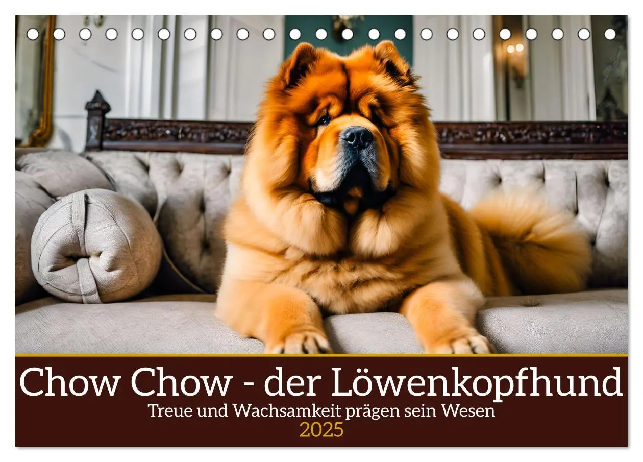 Cover: 9783457036945 | Chow Chow - der Löwenkopfhund (Tischkalender 2025 DIN A5 quer),...