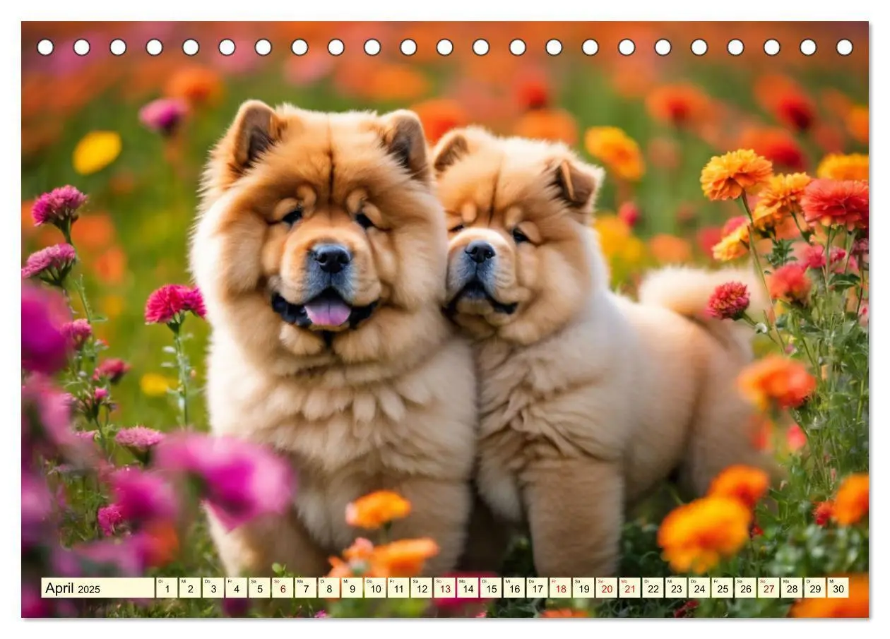 Bild: 9783457036945 | Chow Chow - der Löwenkopfhund (Tischkalender 2025 DIN A5 quer),...