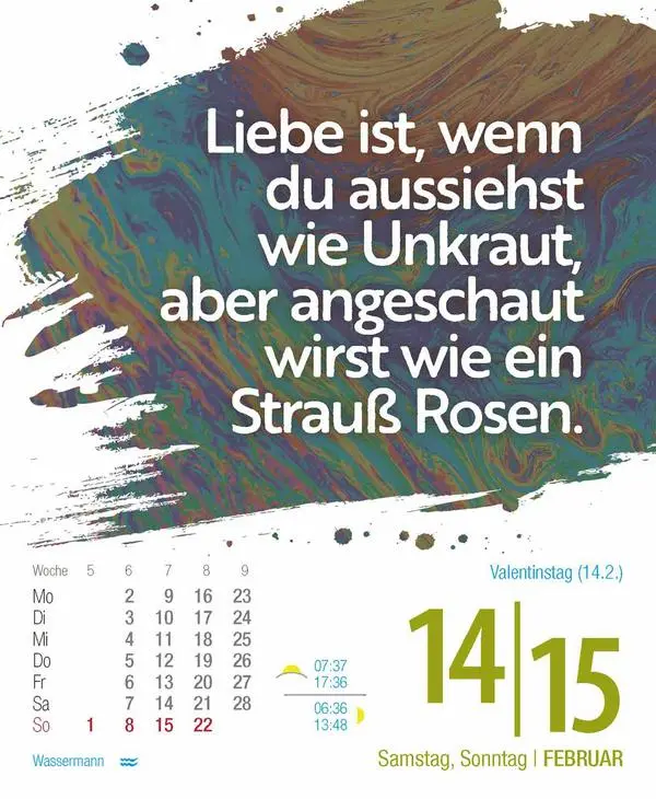 Bild: 9783731886945 | Glückskalender 2026 | Verlag Korsch | Kalender | 328 S. | Deutsch