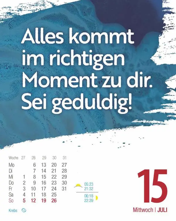 Bild: 9783731886945 | Glückskalender 2026 | Verlag Korsch | Kalender | 328 S. | Deutsch