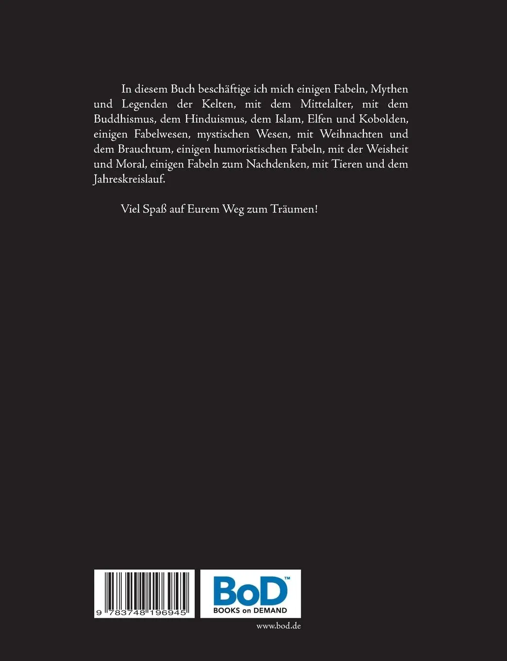 Rückseite: 9783748196945 | Wege zum Träumen - Teil 4 | Markus Wöhrer | Taschenbuch | 288 S.