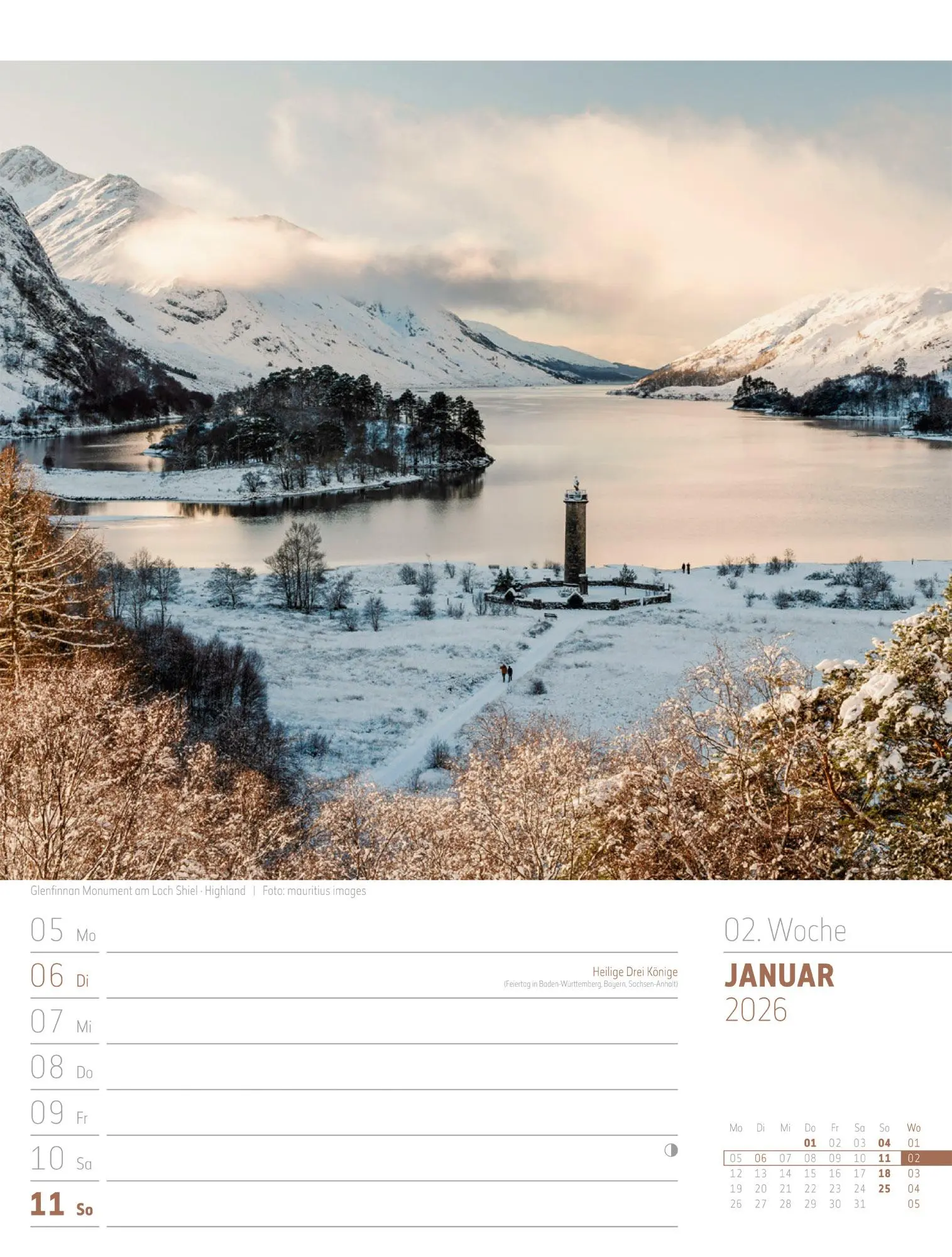 Bild: 9783838426945 | Schottland - Zwischen Highlands und Hebriden - Wochenplaner...