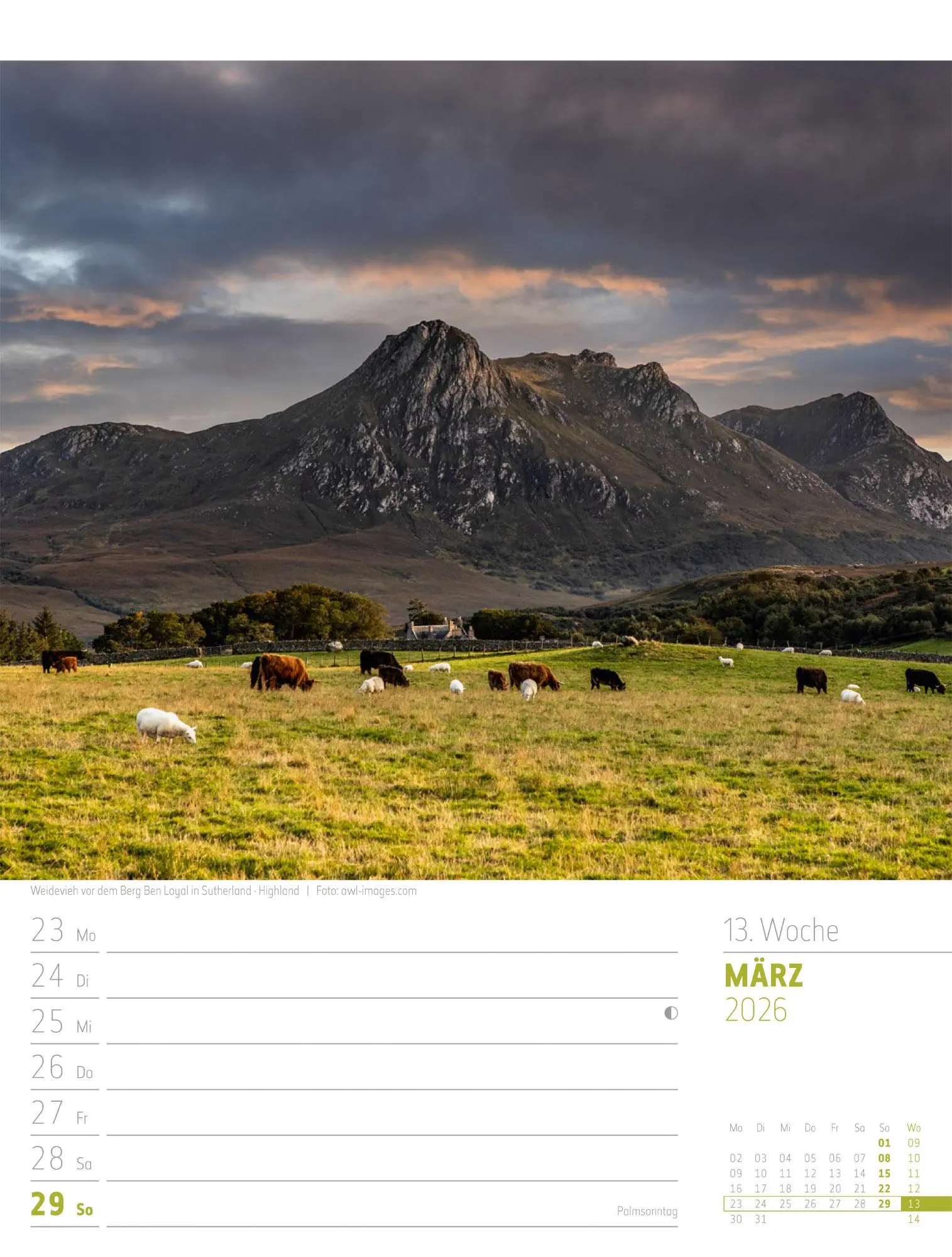 Bild: 9783838426945 | Schottland - Zwischen Highlands und Hebriden - Wochenplaner...
