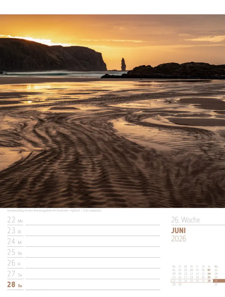 Bild: 9783838426945 | Schottland Wochenplaner Kalender 2026 Zwischen Highlands und Hebriden