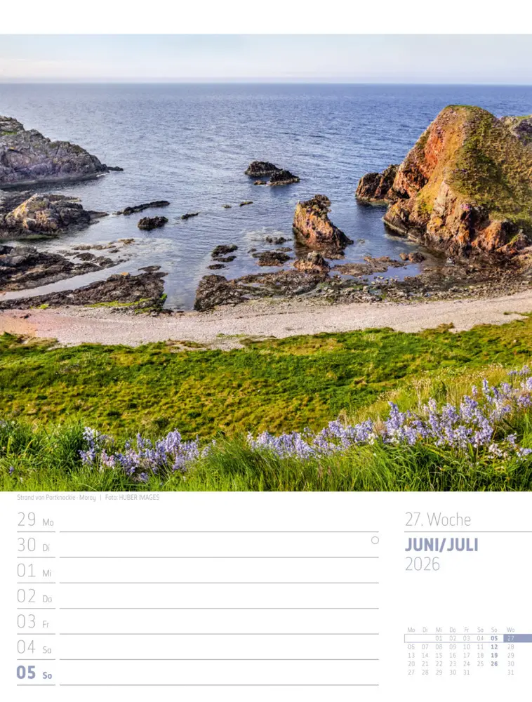 Bild: 9783838426945 | Schottland Wochenplaner Kalender 2026 Zwischen Highlands und Hebriden
