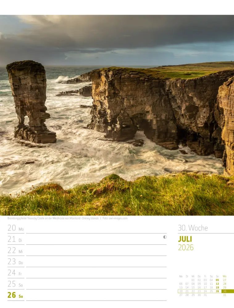 Bild: 9783838426945 | Schottland Wochenplaner Kalender 2026 Zwischen Highlands und Hebriden