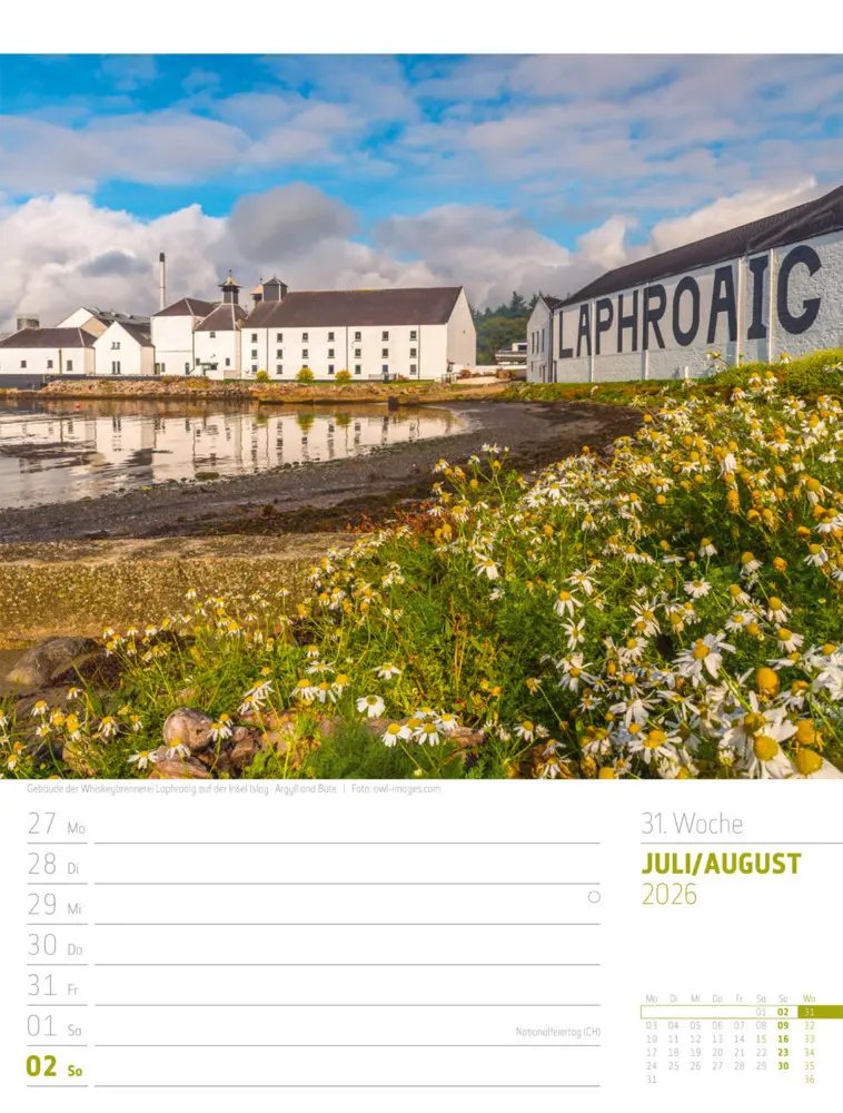Bild: 9783838426945 | Schottland Wochenplaner Kalender 2026 Zwischen Highlands und Hebriden