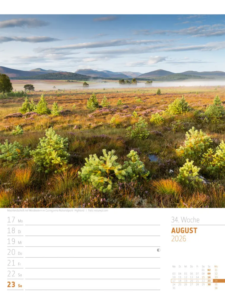 Bild: 9783838426945 | Schottland Wochenplaner Kalender 2026 Zwischen Highlands und Hebriden