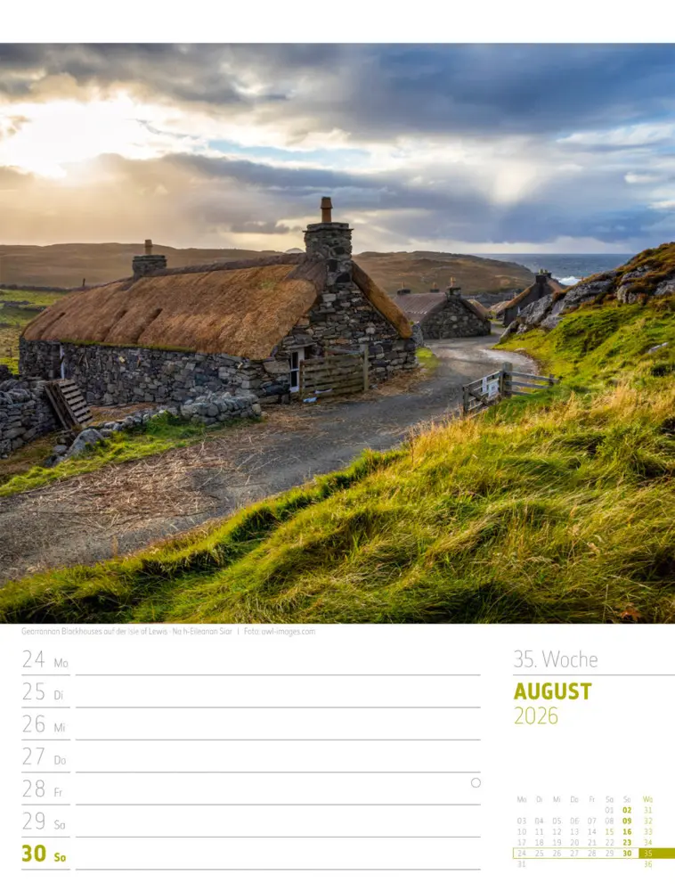 Bild: 9783838426945 | Schottland Wochenplaner Kalender 2026 Zwischen Highlands und Hebriden