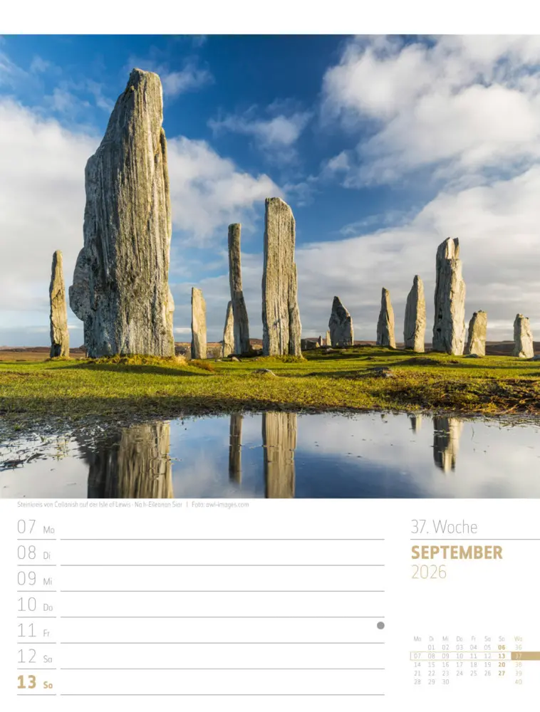 Bild: 9783838426945 | Schottland Wochenplaner Kalender 2026 Zwischen Highlands und Hebriden