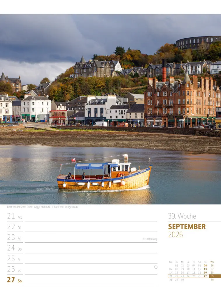 Bild: 9783838426945 | Schottland Wochenplaner Kalender 2026 Zwischen Highlands und Hebriden