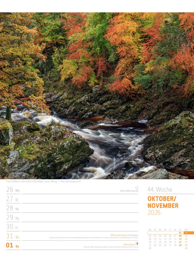 Bild: 9783838426945 | Schottland Wochenplaner Kalender 2026 Zwischen Highlands und Hebriden