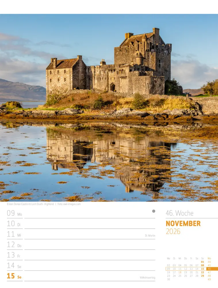 Bild: 9783838426945 | Schottland Wochenplaner Kalender 2026 Zwischen Highlands und Hebriden