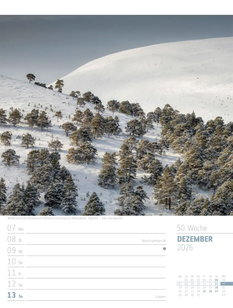 Bild: 9783838426945 | Schottland Wochenplaner Kalender 2026 Zwischen Highlands und Hebriden