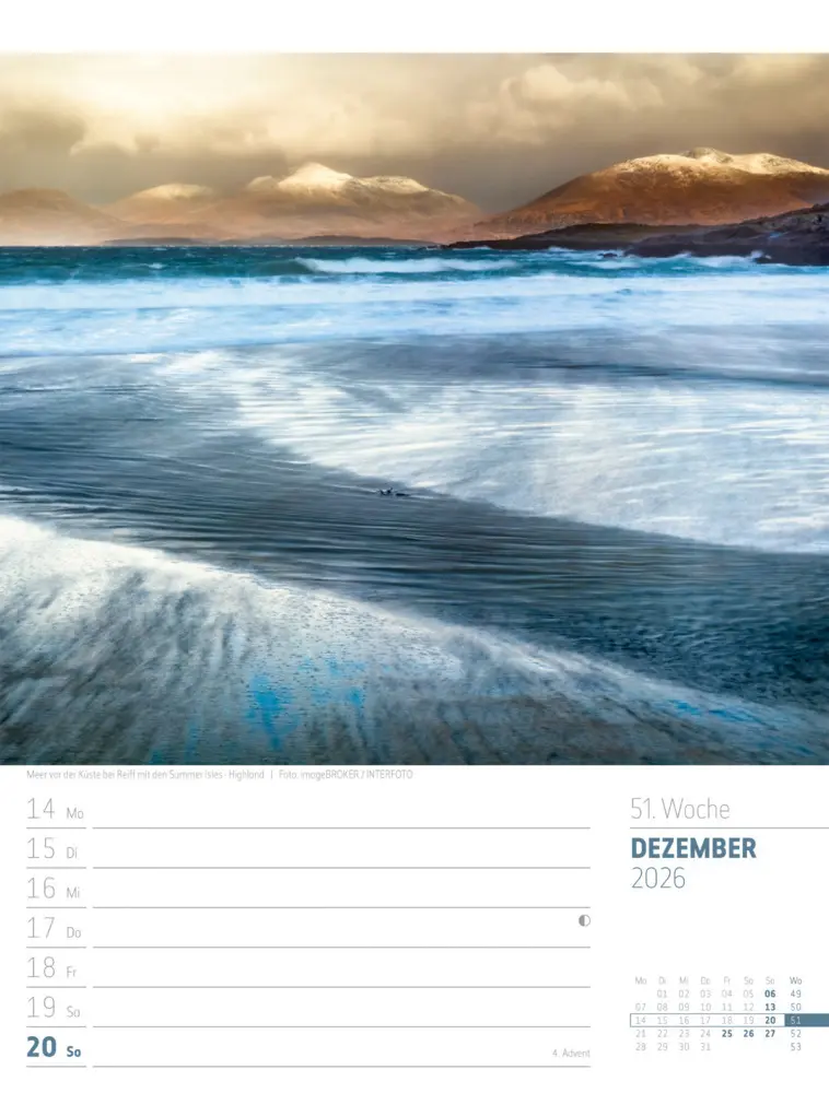 Bild: 9783838426945 | Schottland Wochenplaner Kalender 2026 Zwischen Highlands und Hebriden