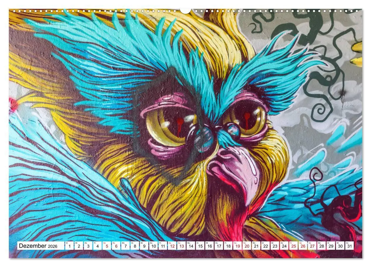Bild: 9783457857045 | Kunst der Strasse (Wandkalender 2026 DIN A2 quer), CALVENDO...