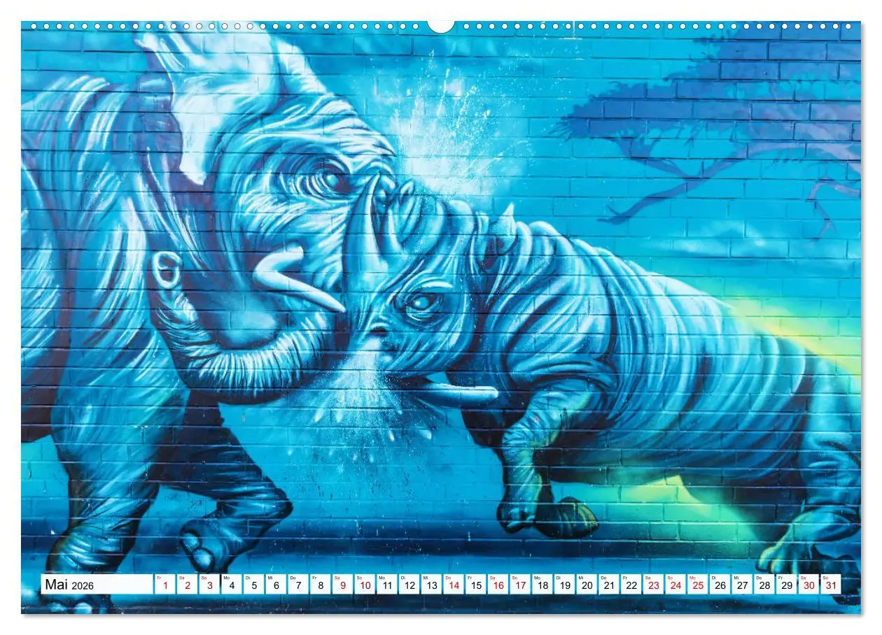 Bild: 9783457857045 | Kunst der Strasse (Wandkalender 2026 DIN A2 quer), CALVENDO...