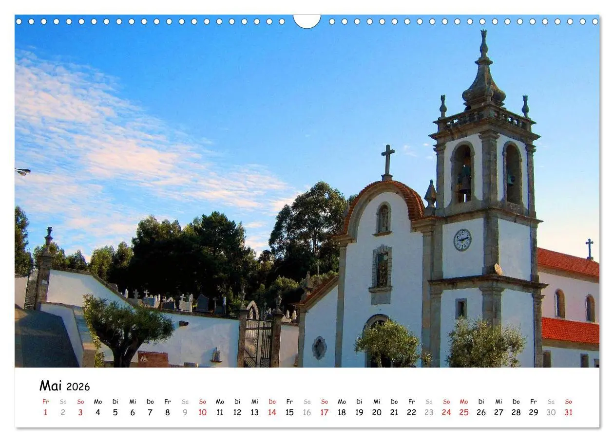 Bild: 9783516017045 | Jakobsweg - Camino Portugues (Wandkalender 2026 DIN A3 quer),...