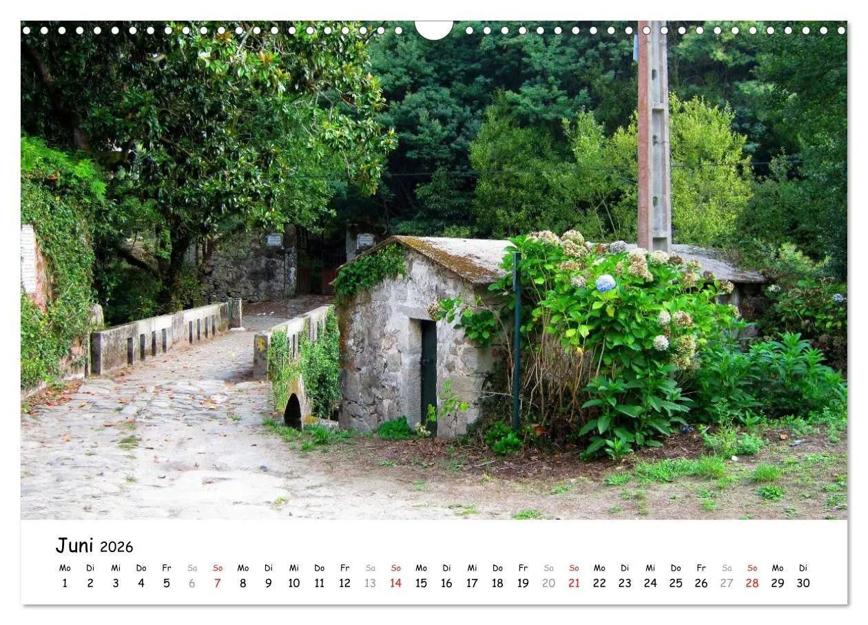 Bild: 9783516017045 | Jakobsweg - Camino Portugues (Wandkalender 2026 DIN A3 quer),...