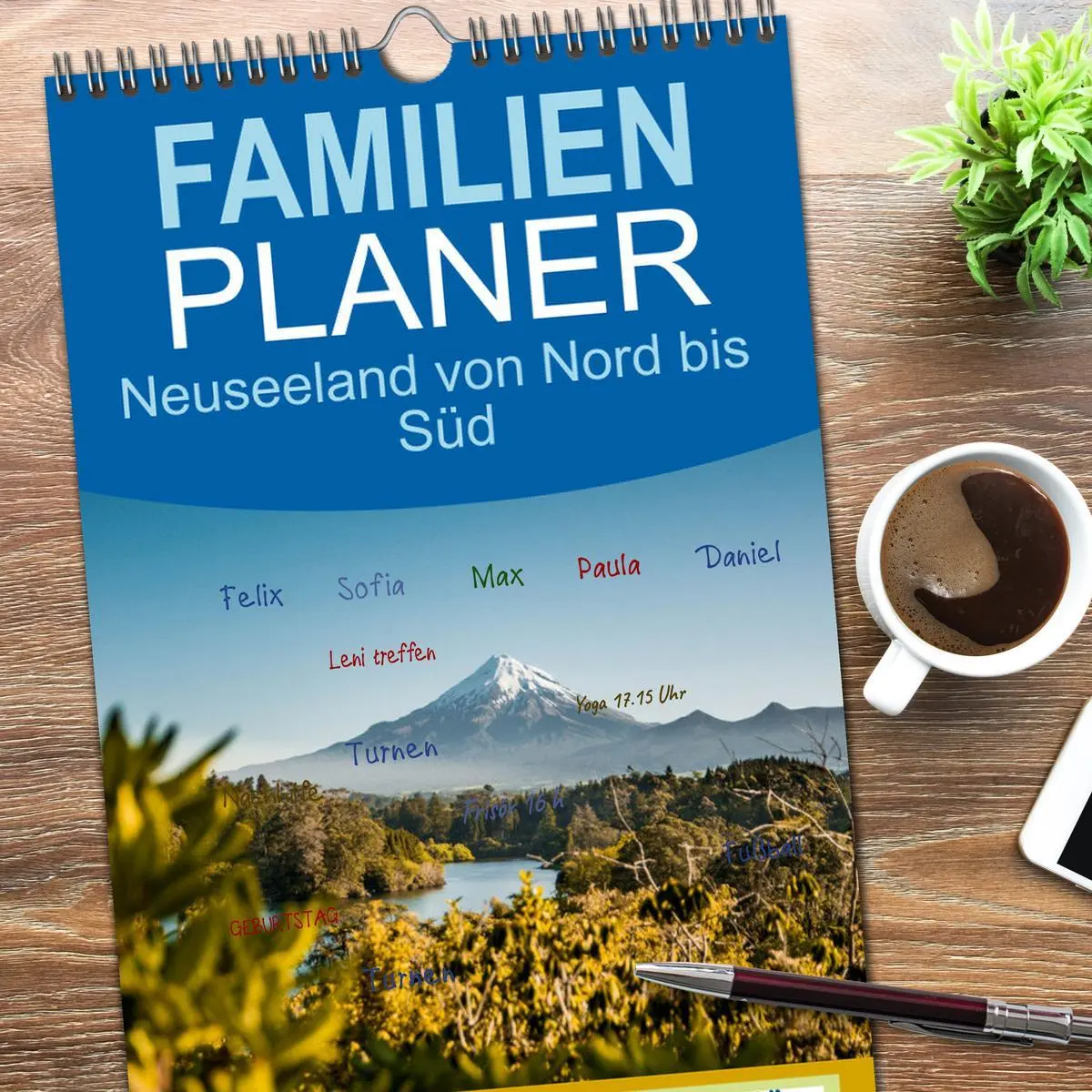 Bild: 9783516497045 | Familienplaner 2026 - Neuseeland von Nord bis Süd mit 5 Spalten...