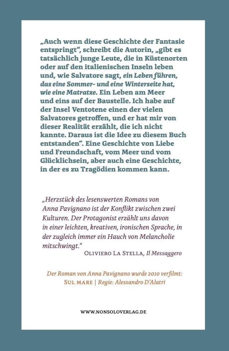 Ohne Halt ins Blaue - Anna Pavignano Taschenbuch