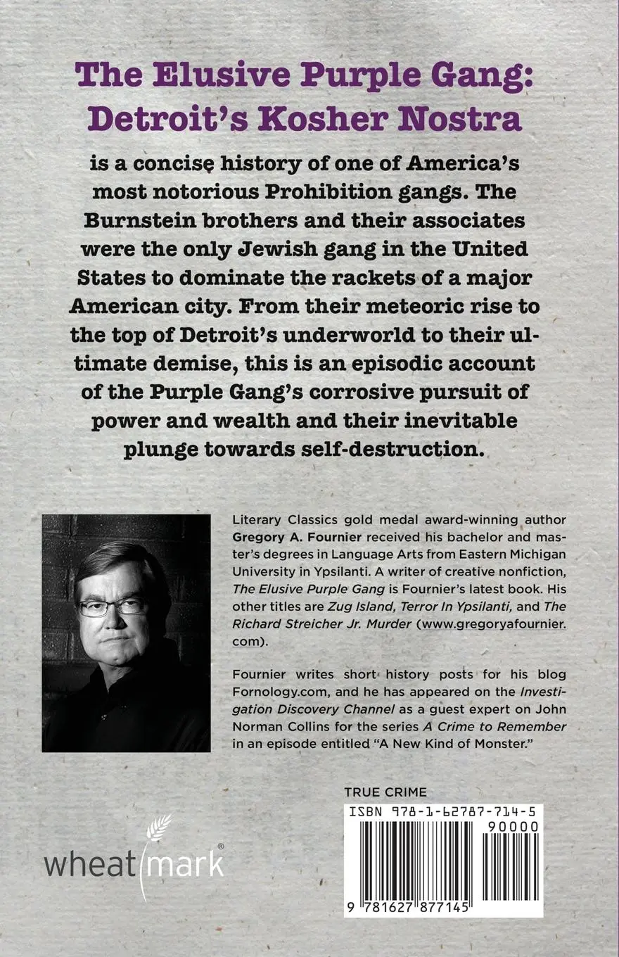 Rückseite: 9781627877145 | The Elusive Purple Gang | Detroit's Kosher Nostra | Fournier | Buch