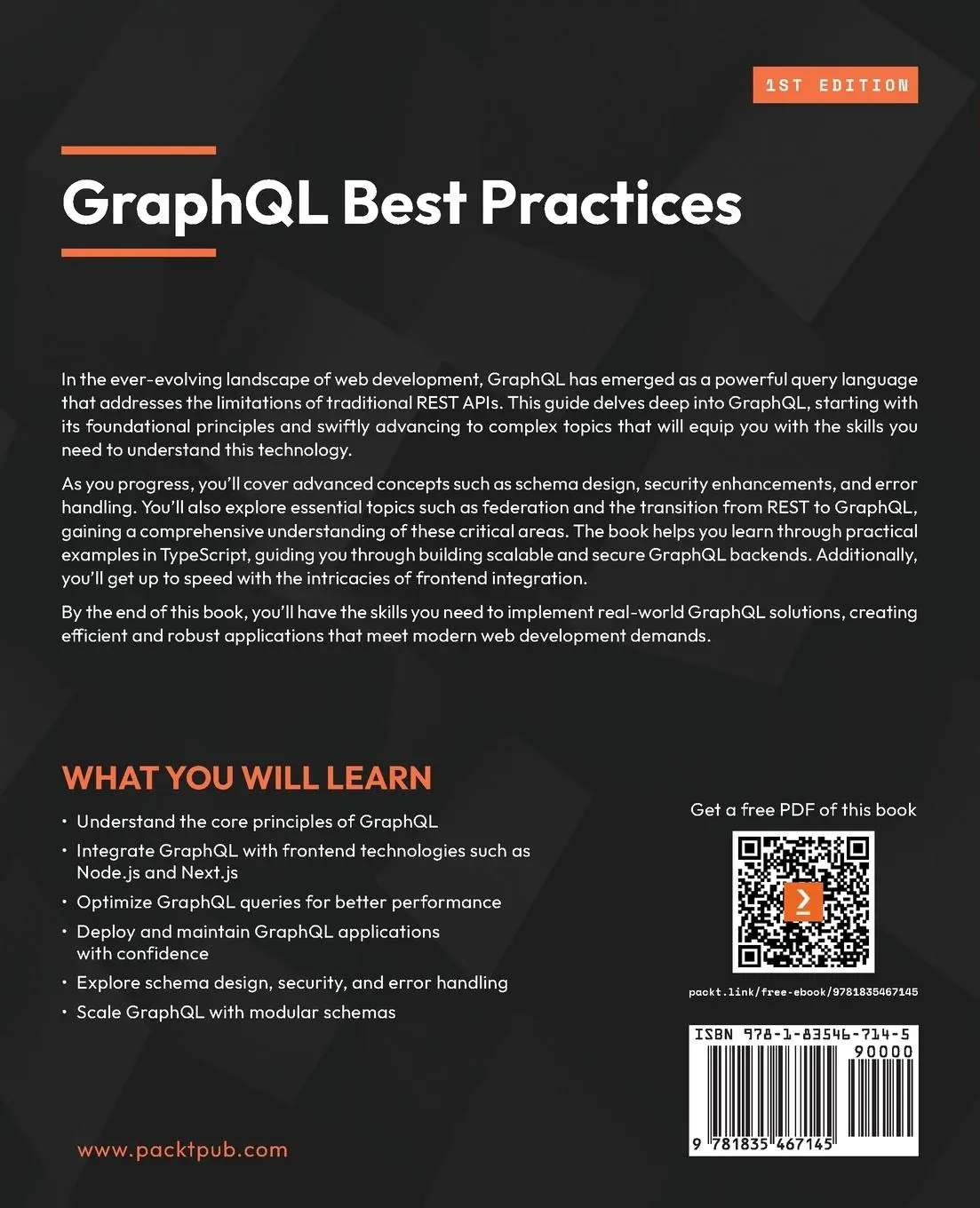 Rückseite: 9781835467145 | GraphQL Best Practices | Artur Czemiel | Taschenbuch | Englisch | 2024