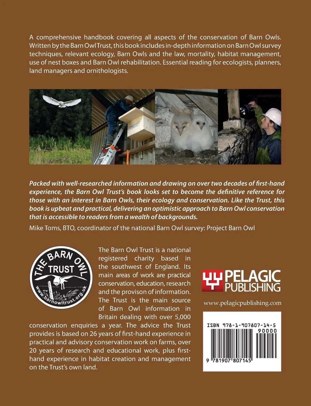 Rückseite: 9781907807145 | Barn Owl Conservation Handbook | Barn Owl Trust | Taschenbuch | 2012