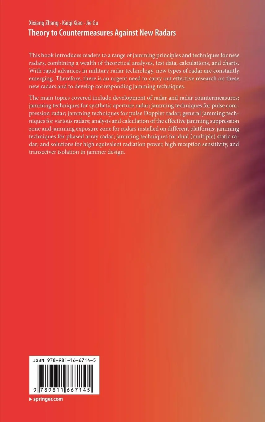 Rückseite: 9789811667145 | Theory to Countermeasures Against New Radars | Xixiang Zhang (u. a.)
